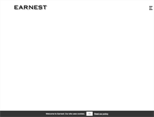 Tablet Screenshot of earnest-agency.com